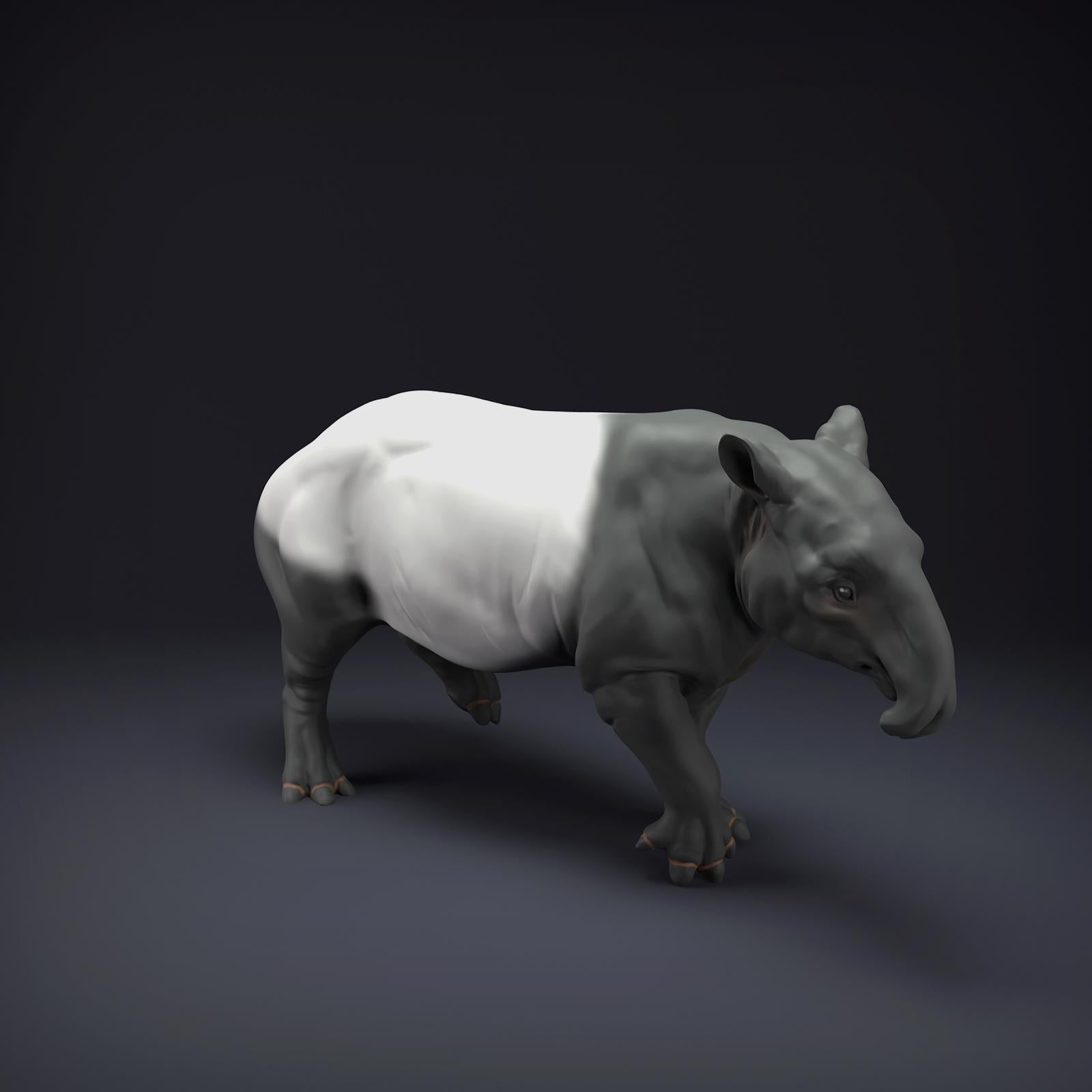 Product photo Animal Figure Diorama, Model Building: 0: Jungle Animal Figure: Malayan Tapir (Ref 01_01_86)