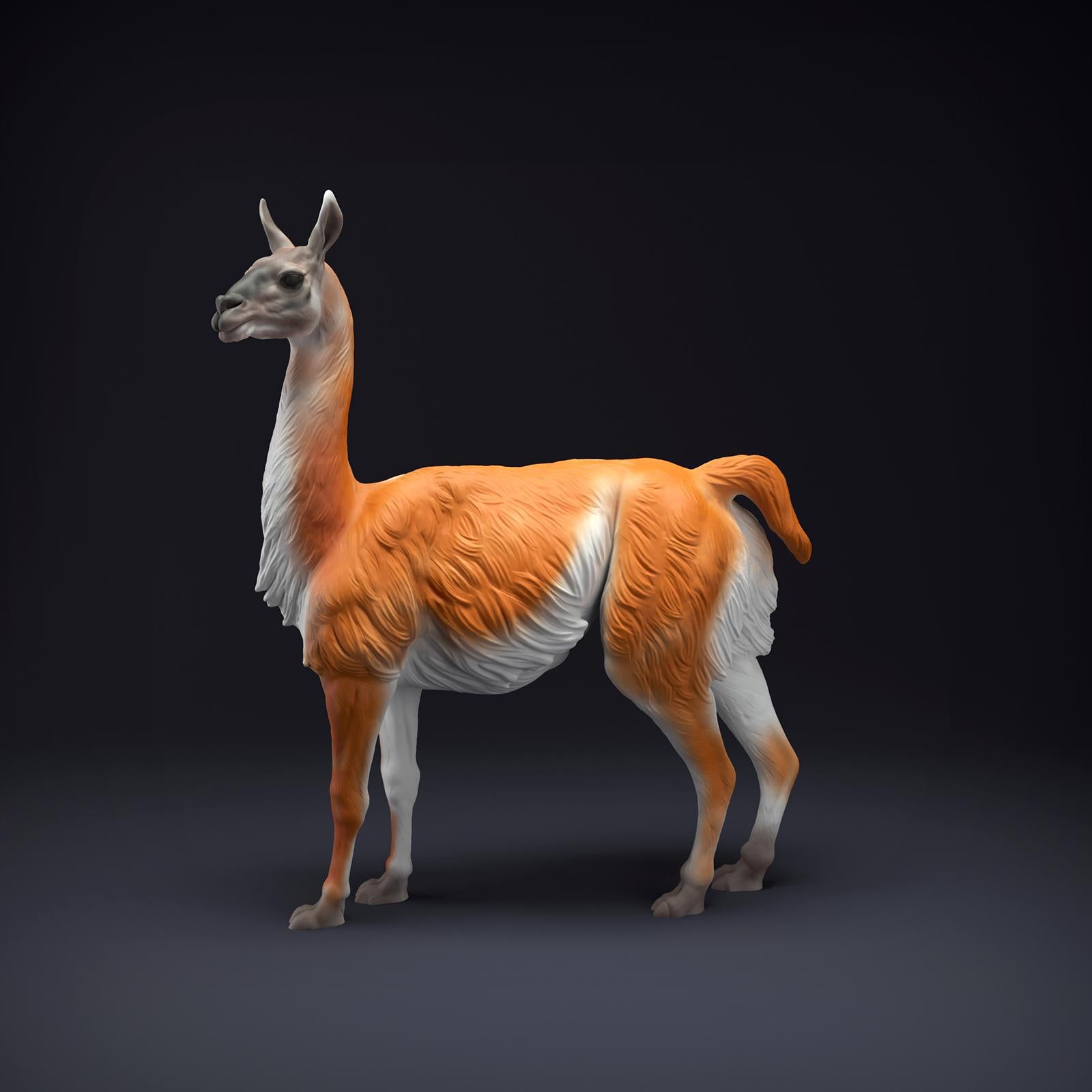 Product photo Animal Figure Diorama, Model Building: 0: Andean Animals Figure: standing Guanaco (Ref 01_01_87)