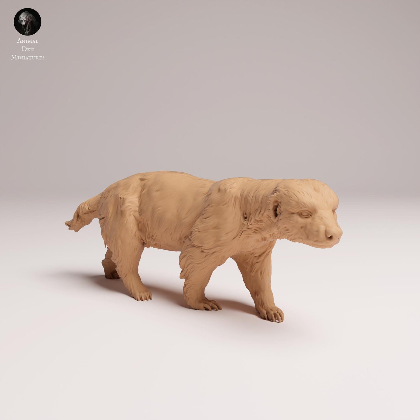 Product photo Animal Figure Diorama, Model Building: 0: Wild Animal Figure: Honey Badger – realistic for dioramas and model building (Ref 25_08_10)
