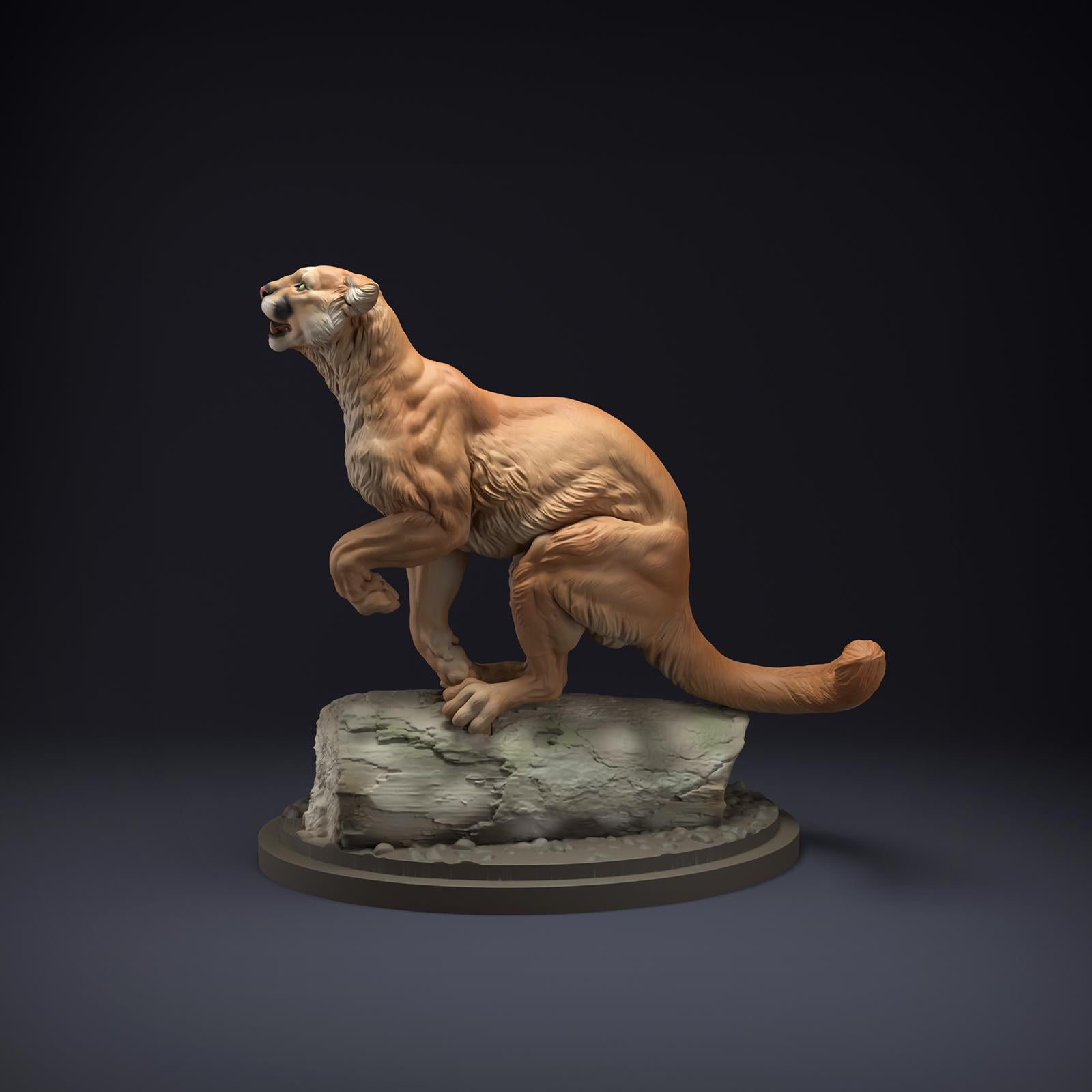 Product photo Animal Figure Diorama, Model Building: 0: Wild Animal Figure: Mountain Lion – Puma (Ref 01_01_83)