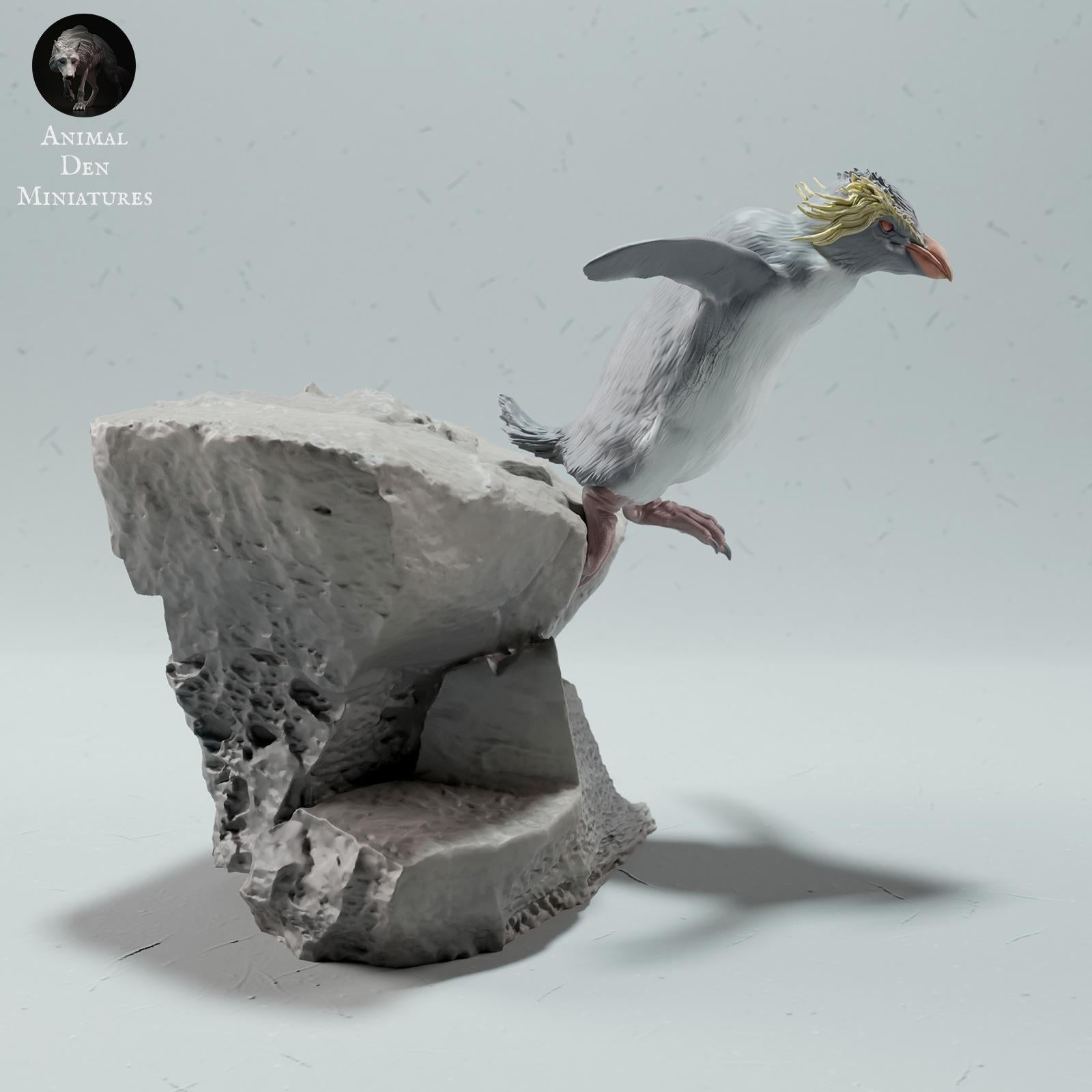 Product photo Animal Figure Diorama, Model Building: 0: Sea Animal Figure: Rockhopper Penguin – Rockhopper (Ref 01_01_63)