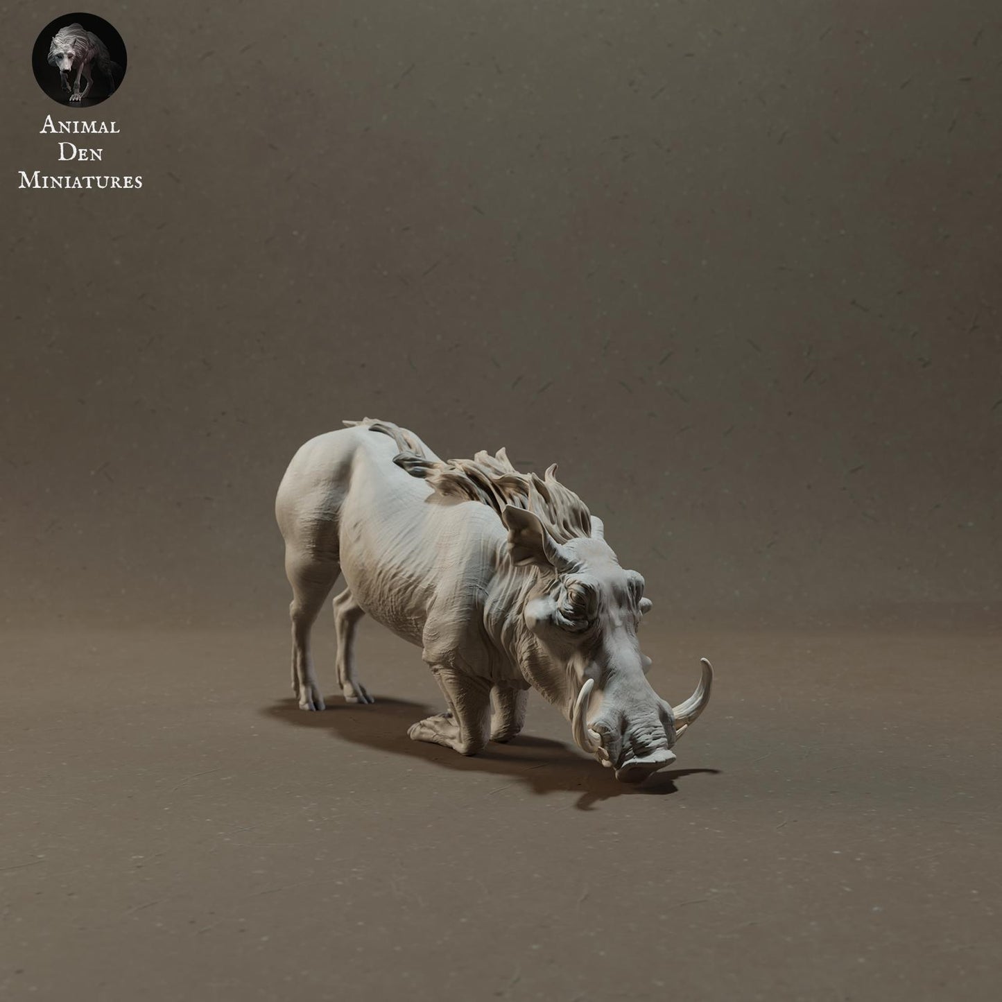 Product photo Animal Figure Diorama, Model Building: 0: Savanna Animals Figure: Kneeling Warthog – Common Warthog (Ref 01_01_56)