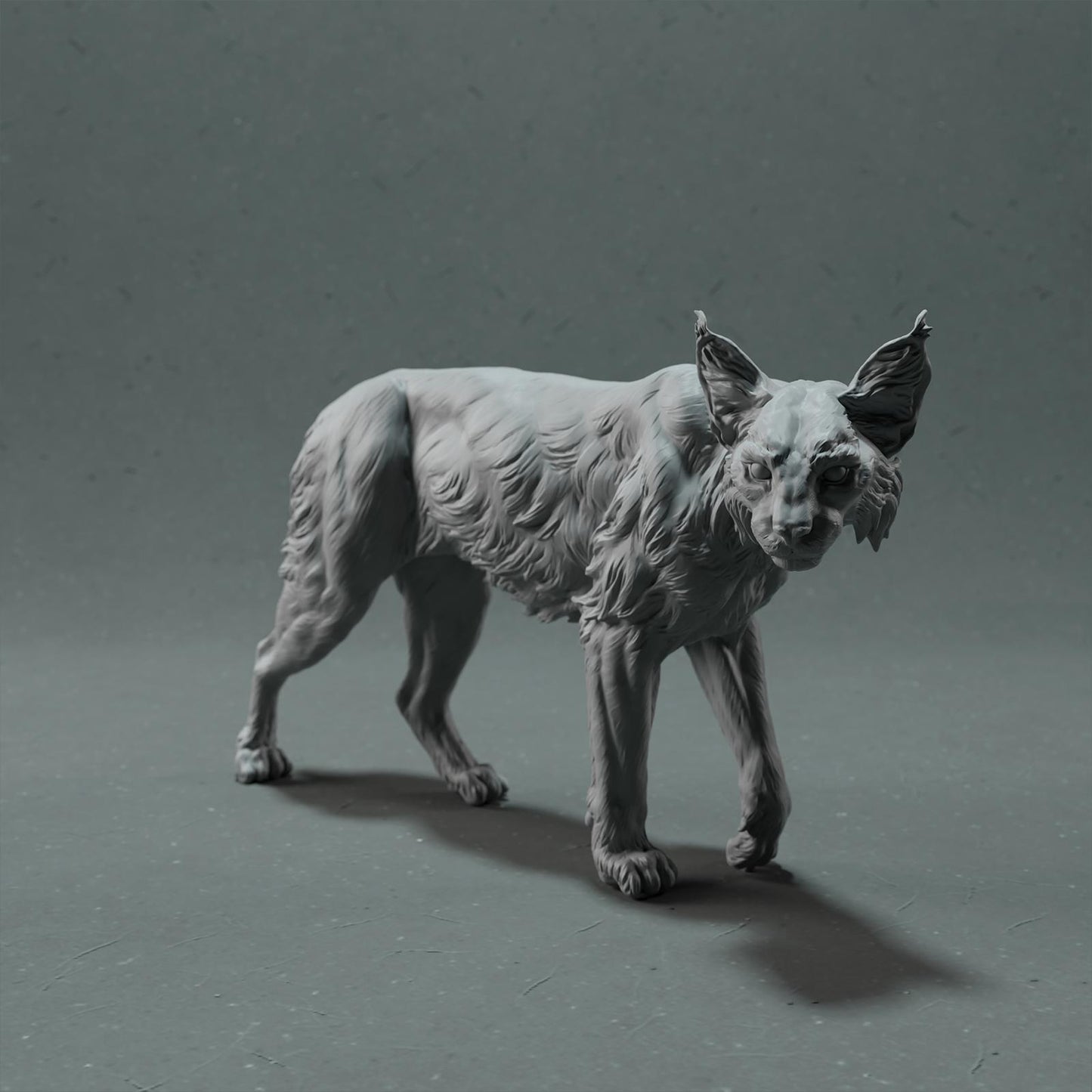 Product photo Animal Figure Diorama, Model Building: 0: Wild Animal Figure: Lynx – Bobcat (Ref 01_01_77)