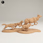Produktfoto Tier Figur Diorama, Modellbau: 0: Wildtier Figuren: Jagende Grauwölfe und Elchkuh (Ref 25_06_12)