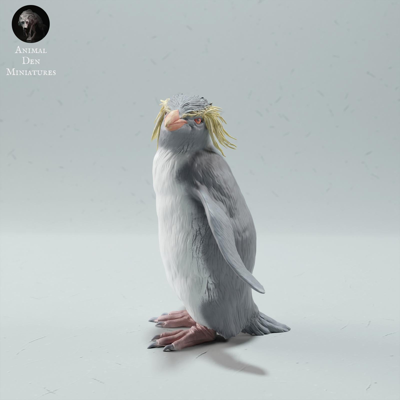 Product photo animal figure diorama, model building: 0: Sea creature figure: Rockhopper Penguin – Rockhopper (Ref 01_01_64)