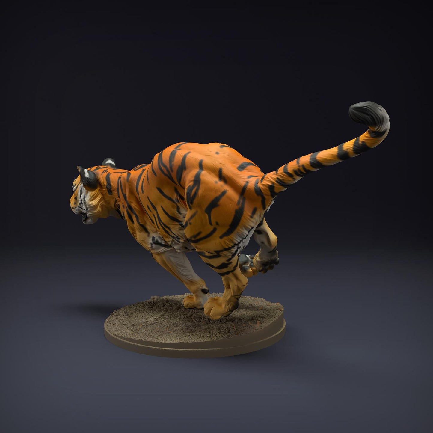 Product photo Animal Figure Diorama, Model Building: 0: Wild Animal Figure: Running Bengal Tiger (Ref 01_01_82)