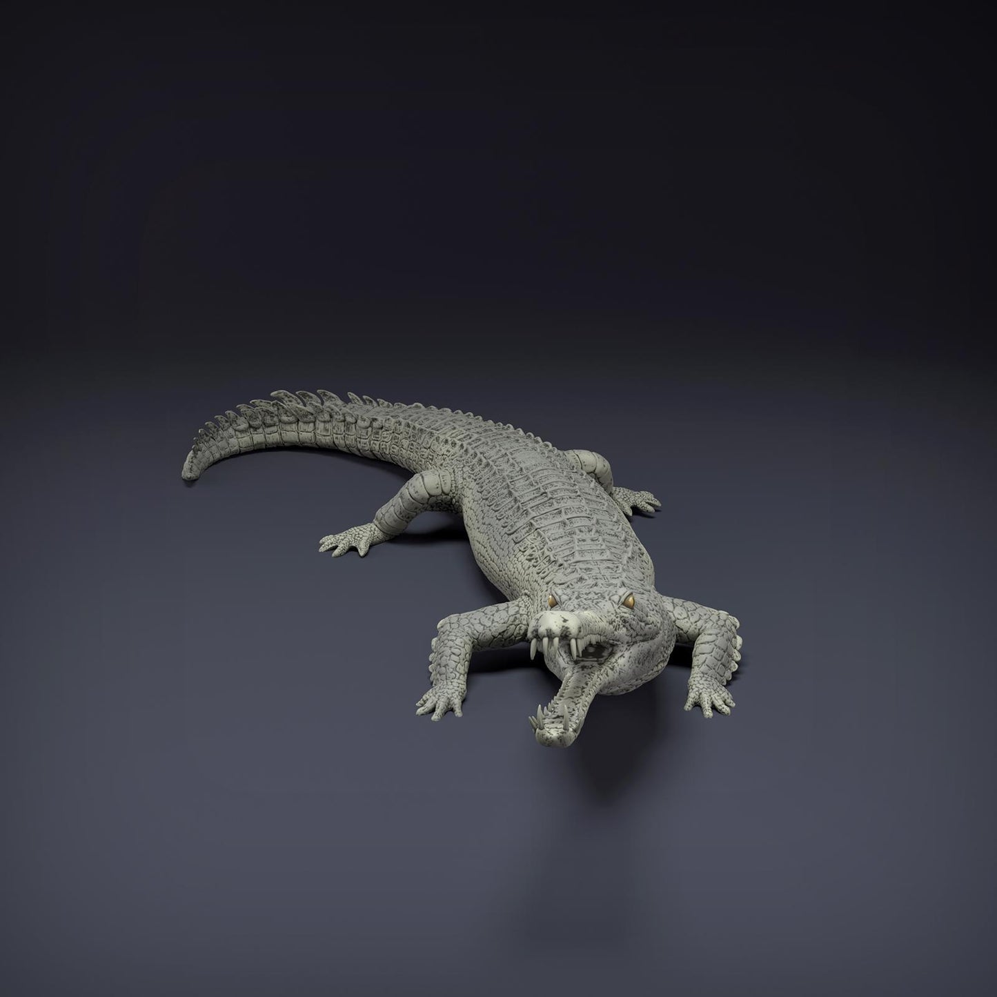 Product photo Animal Figure Diorama, Model Building: 0: Jungle Animal Figure: Ganges Gavial – Gharial (Ref 01_01_80)