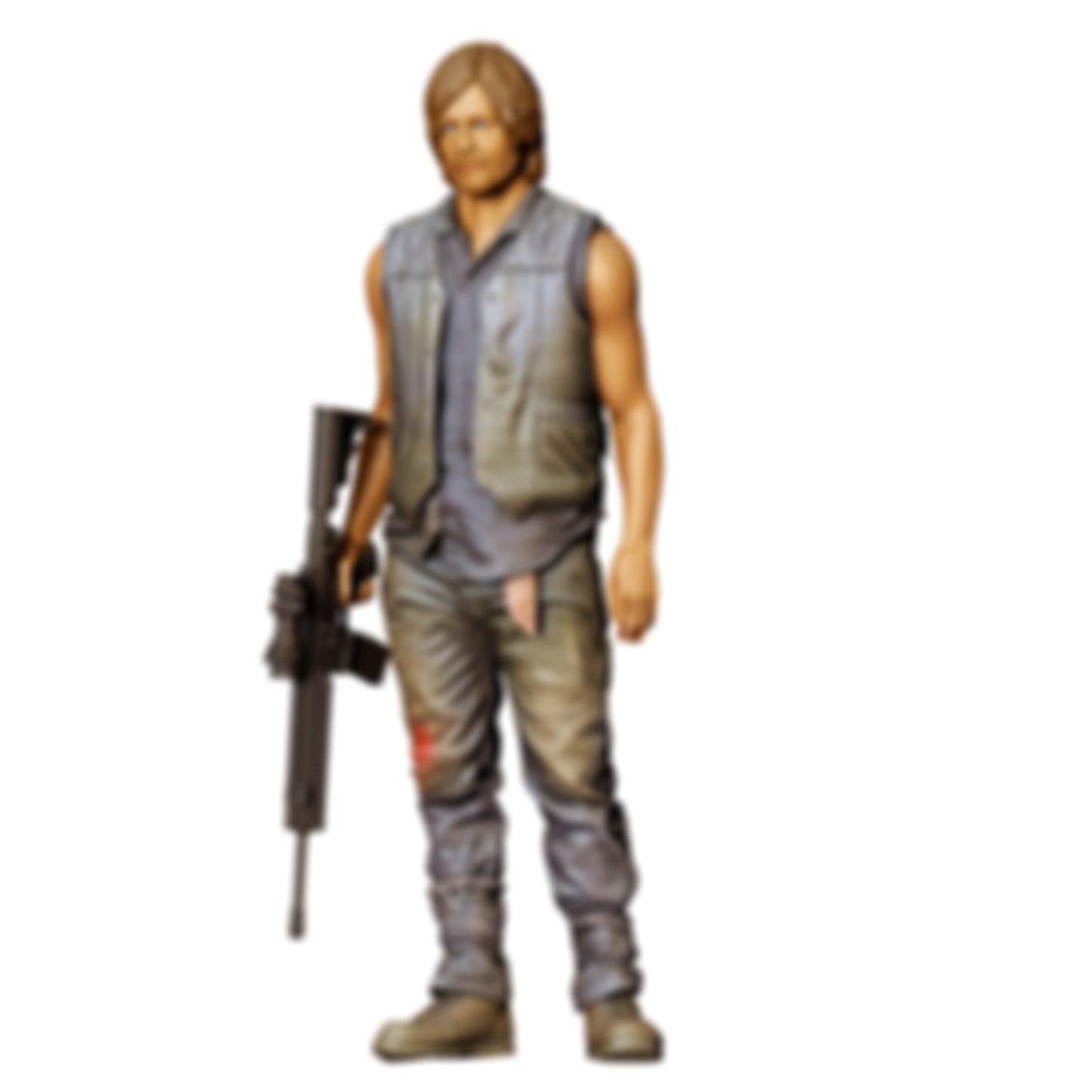 3DP Miniatures 3: Stehende Figur: Mann mit ärmelloser Weste & Gewehr (Ref. Nr. 492)