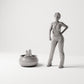 MyPortal 202 1: Diorama Kitchen & Table: Ceramic bowl with bread (Ref. 202D)