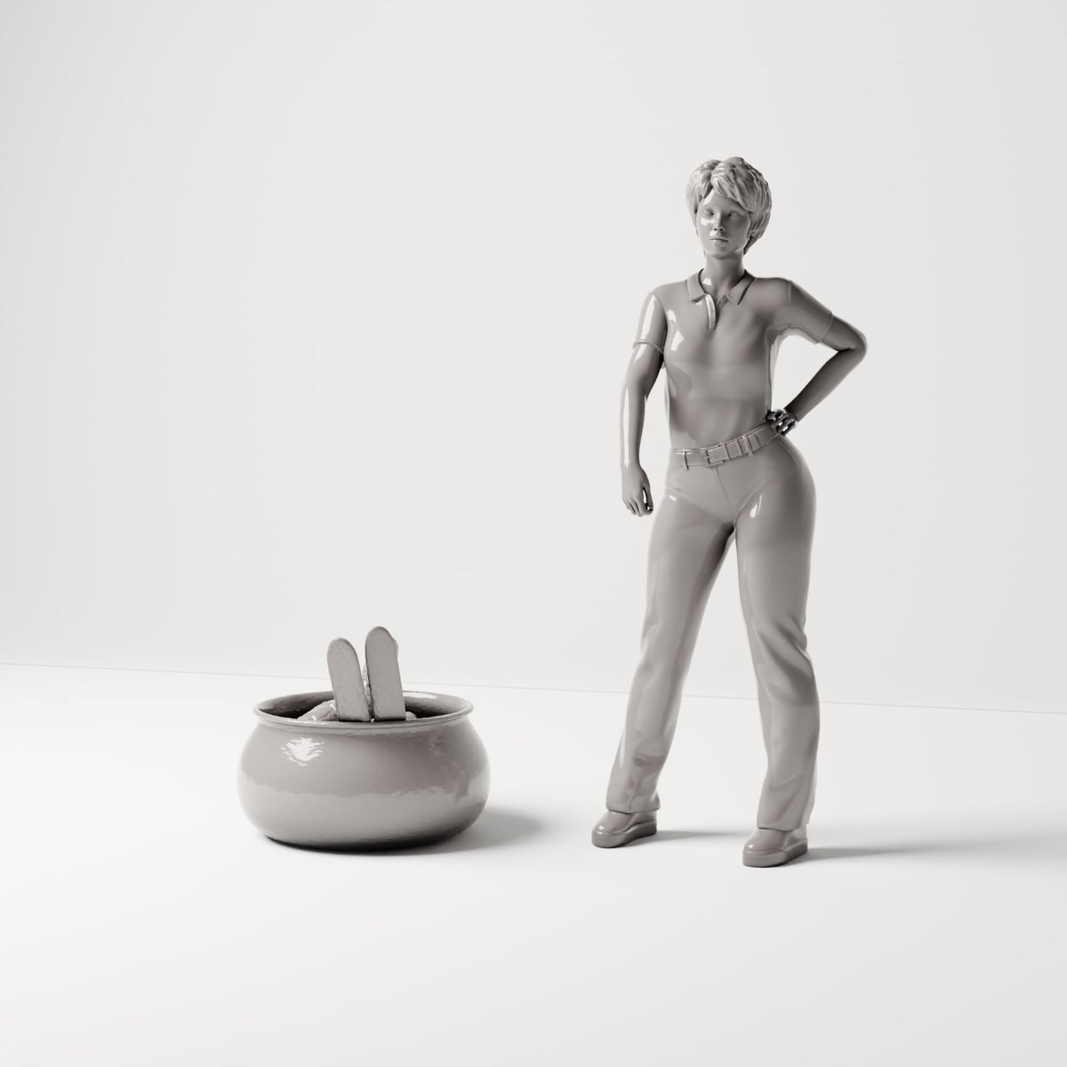 MyPortal 202 1: Diorama Kitchen & Table: Ceramic bowl with bread (Ref. 202D)