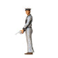Product photo diorama and model building miniature figure: Gas station - Man at fuel pump, vintage
