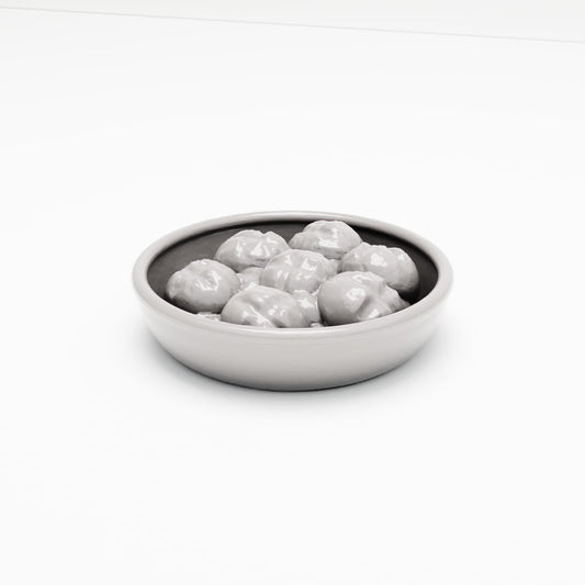 MyPortal 203 0: Diorama Kitchen & Table: Ceramic Bowl with Bread (Ref. 203D)