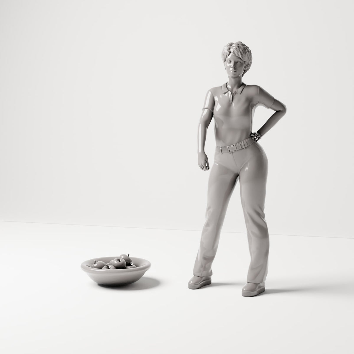 MyPortal 204 1: Kitchen & Dining Diorama: Fruit Bowl with Apples (Ref. 204D)