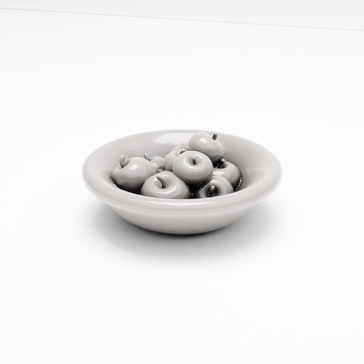 MyPortal 204 0: Diorama Kitchen & Table: Fruit Bowl with Apples (Ref. 204D)