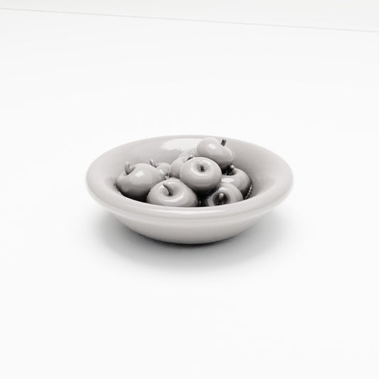 MyPortal 204 0: Diorama Kitchen & Table: Fruit Bowl with Apples (Ref. 204D)