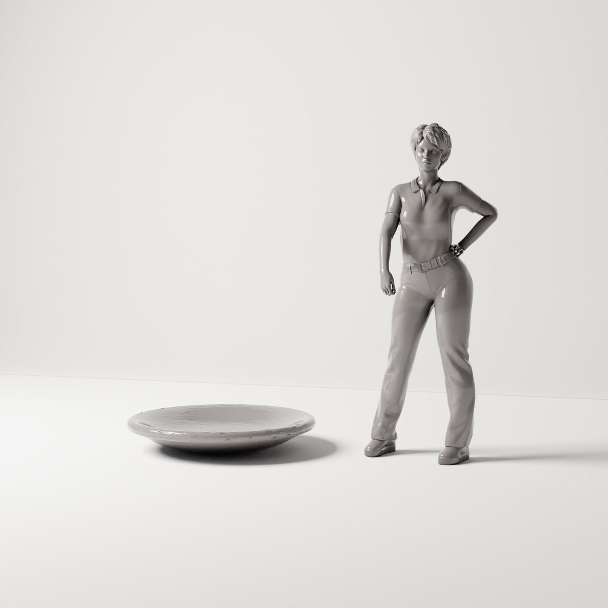 MyPortal 206 1: Kitchen Diorama: Large Ceramic Plate (Ref. 206D)