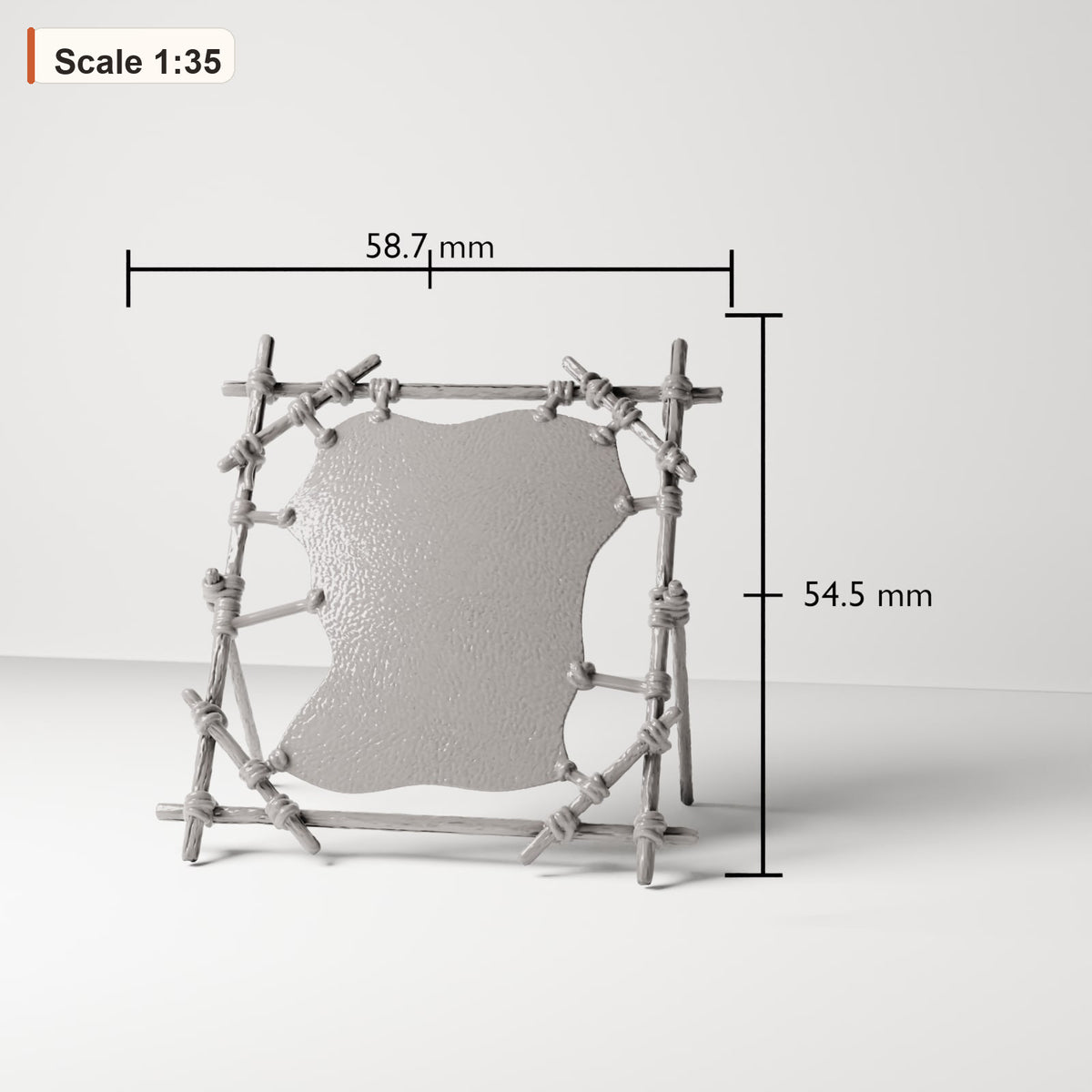 MyPortal 220 1: Diorama Craft: Leather drying rack with animal hide (Ref. 220D)