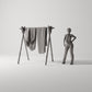 MyPortal 222 1: Diorama Craft: Leather Drying Rack with Hides (Ref. 222D)