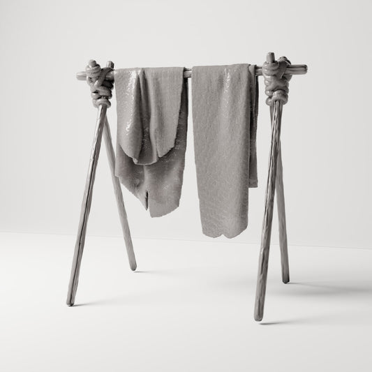 MyPortal 222 0: Diorama Craft: Leather Drying Rack with Hides (Ref. 222D)