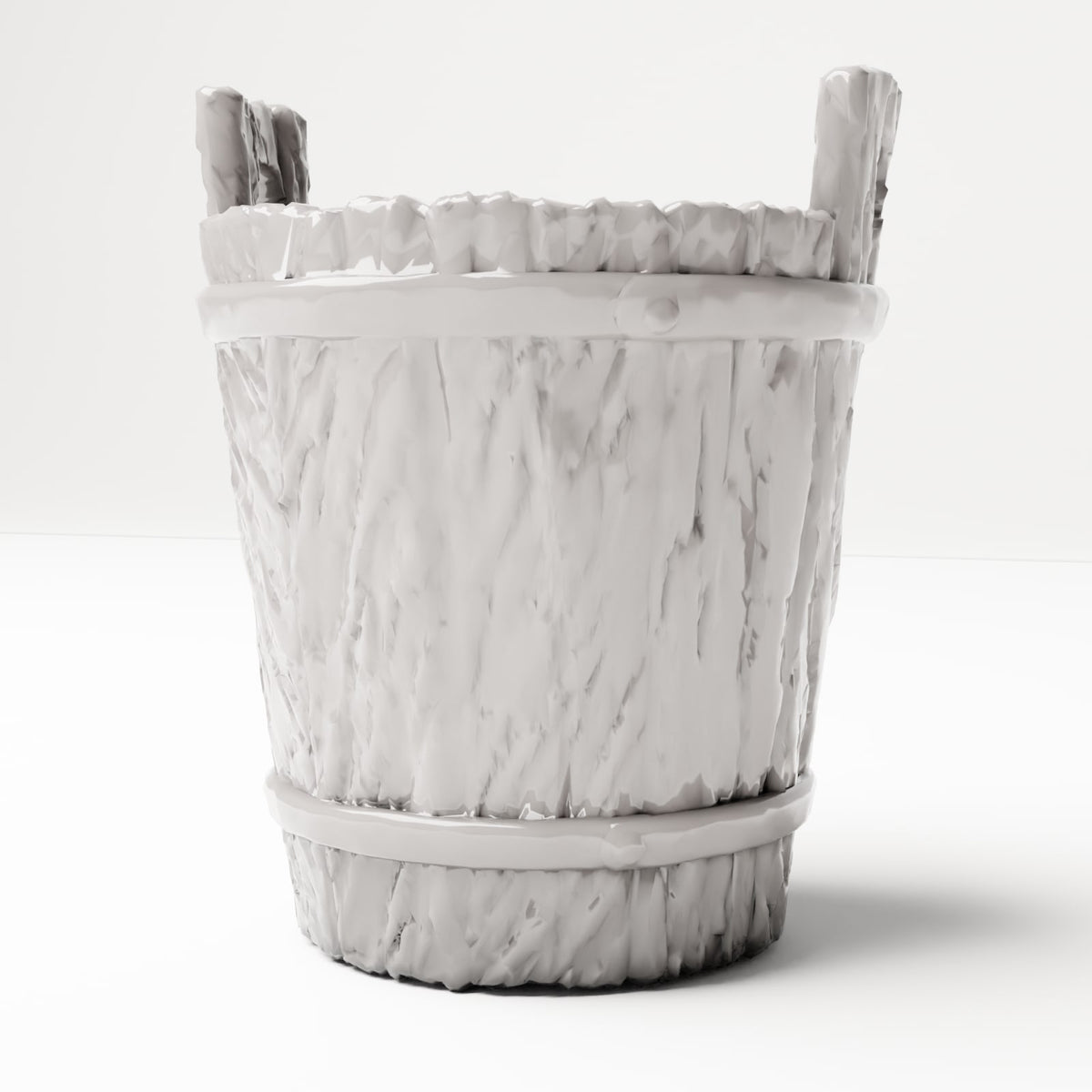MyPortal 228 0: Diorama Camp & Market: Rustic Wooden Bucket (Ref. 228D)