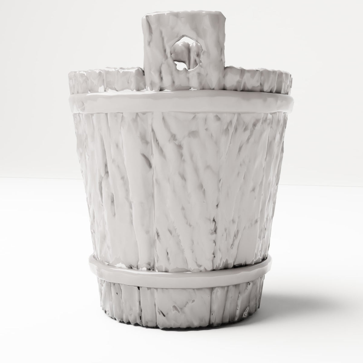 MyPortal 228 2: Diorama Camp & Market: Rustic Wooden Bucket (Ref. 228D)