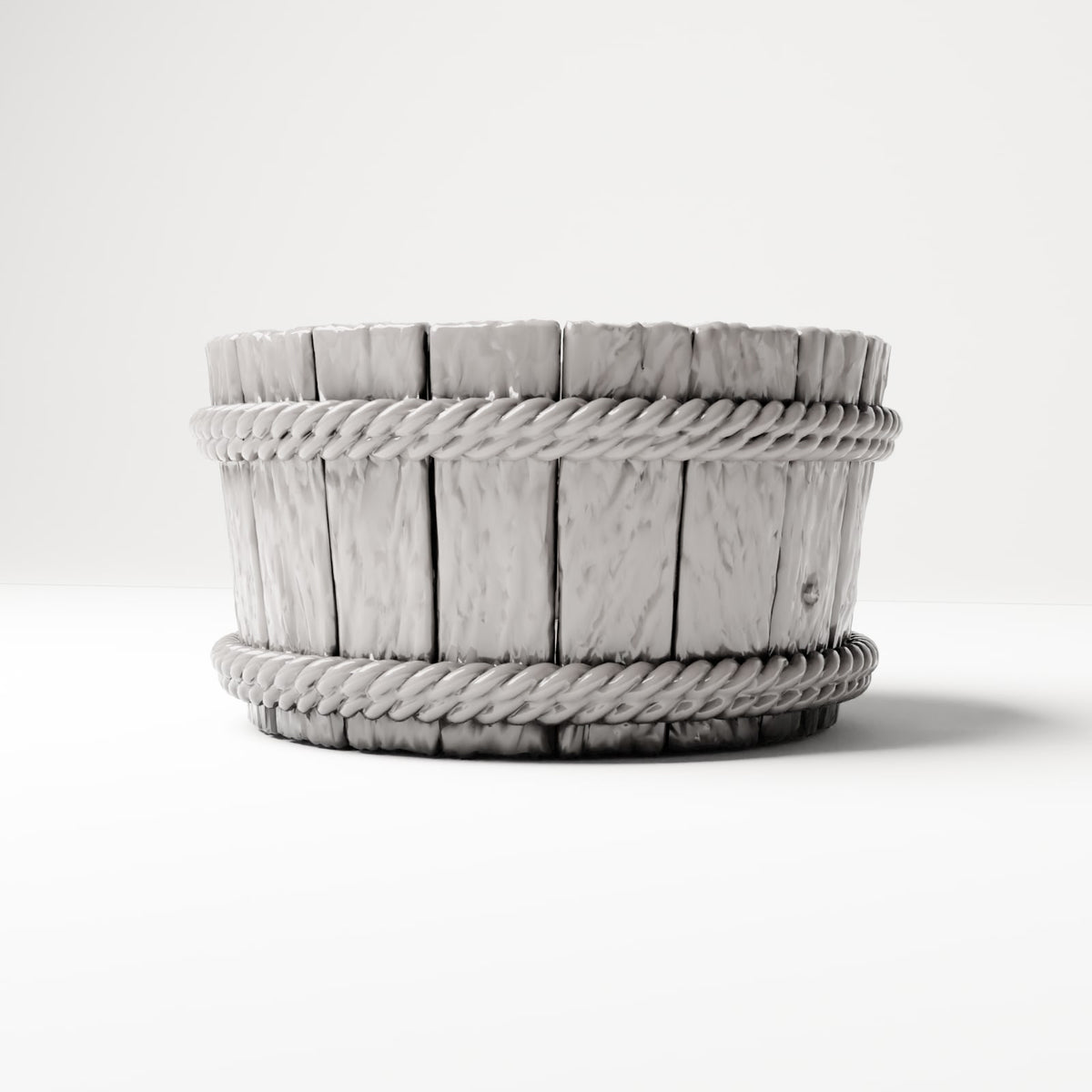 MyPortal 230 0: Diorama Camp & Market: Rustic Wooden Tub (Ref. 230D)