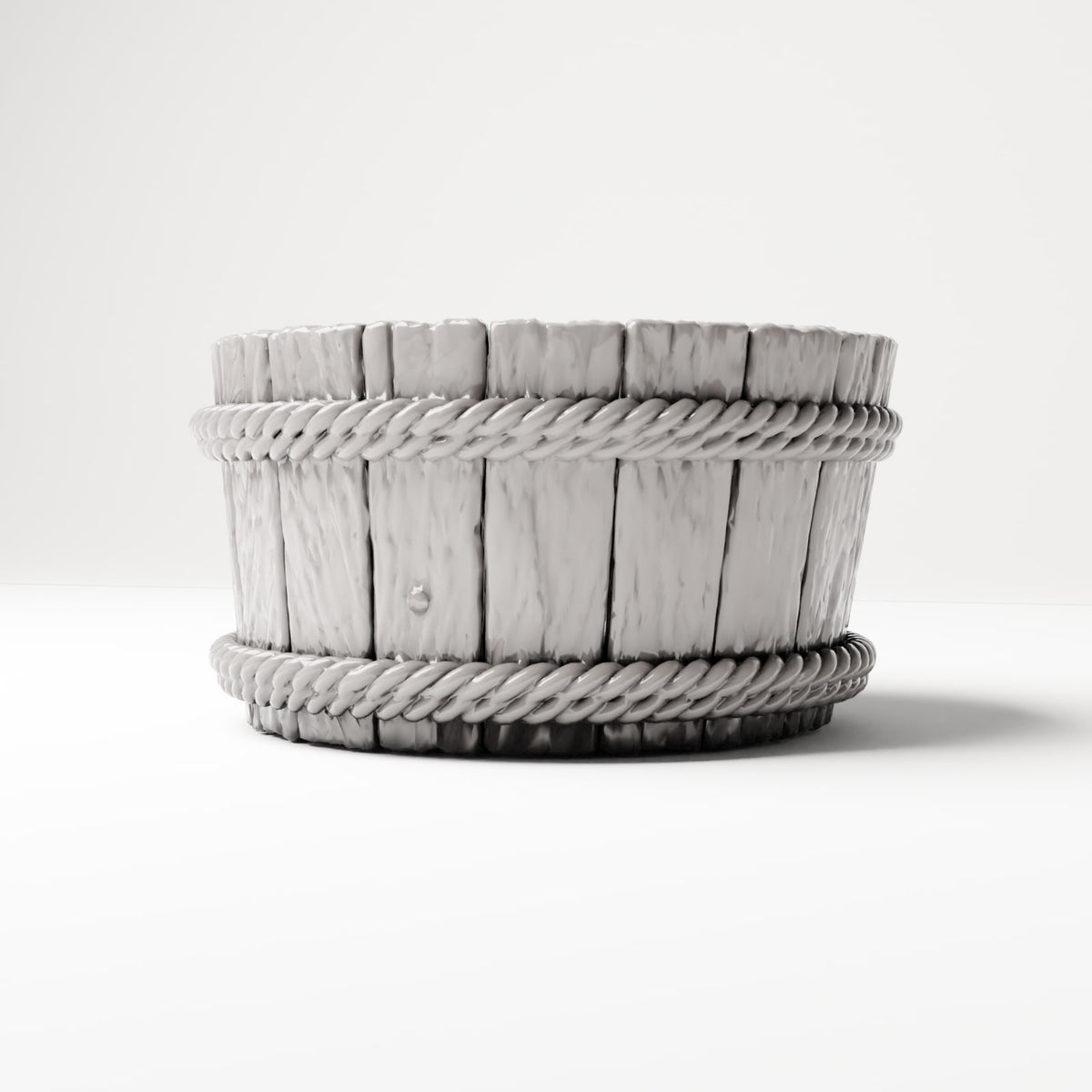 MyPortal 230 2: Camp & Market Diorama: Rustic Wooden Tub (Ref. 230D)