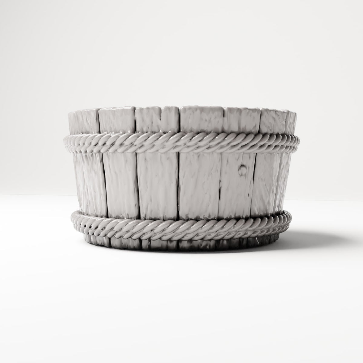 MyPortal 230 3: Diorama Camp & Market: Rustic Wooden Tub (Ref. 230D)