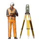 Product photo 0: Construction worker with tripod: Surveyor on the construction site