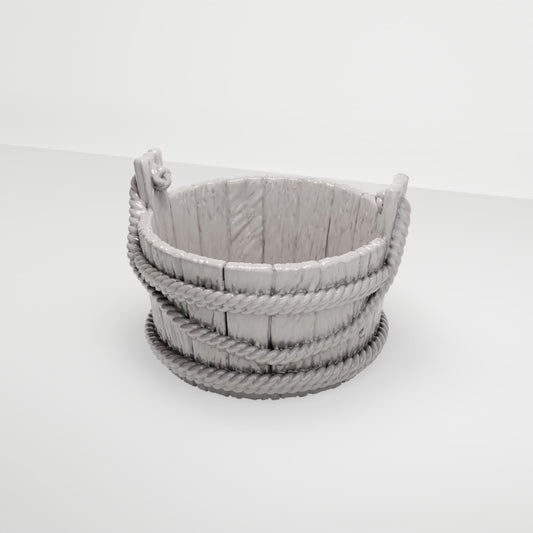 MyPortal 231 0: Diorama Terrain: Wooden Bucket with Carrying Handles (Ref. 231D)