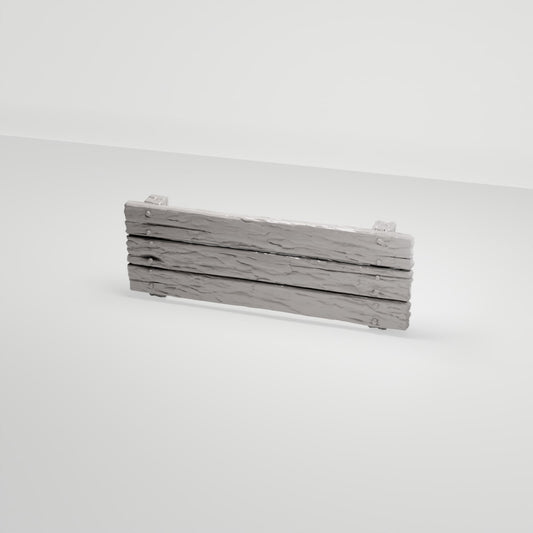 MyPortal 233 0: Diorama terrain: wooden barrier as a fence section (Ref. 233D)