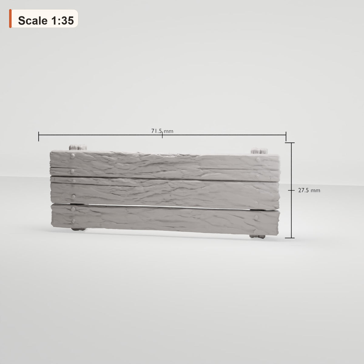 MyPortal 234 1: Diorama Terrain: Weathered Wooden Barrier (Ref. 234D)