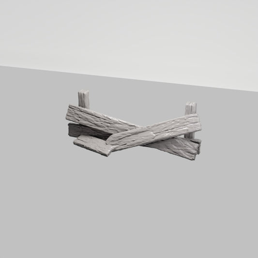 MyPortal 236 0: Diorama Terrain: Broken Wooden Barricade (Ref. 236D)