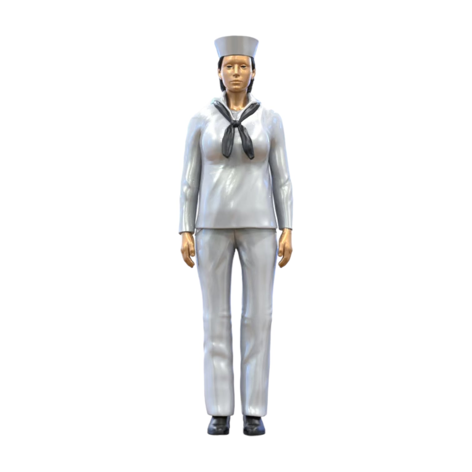 Product photo 0: Female sailor: Seafarer in uniform standing in position