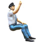 Product photo 0: Pilot in uniform sitting: Aircraft personnel - operating switch