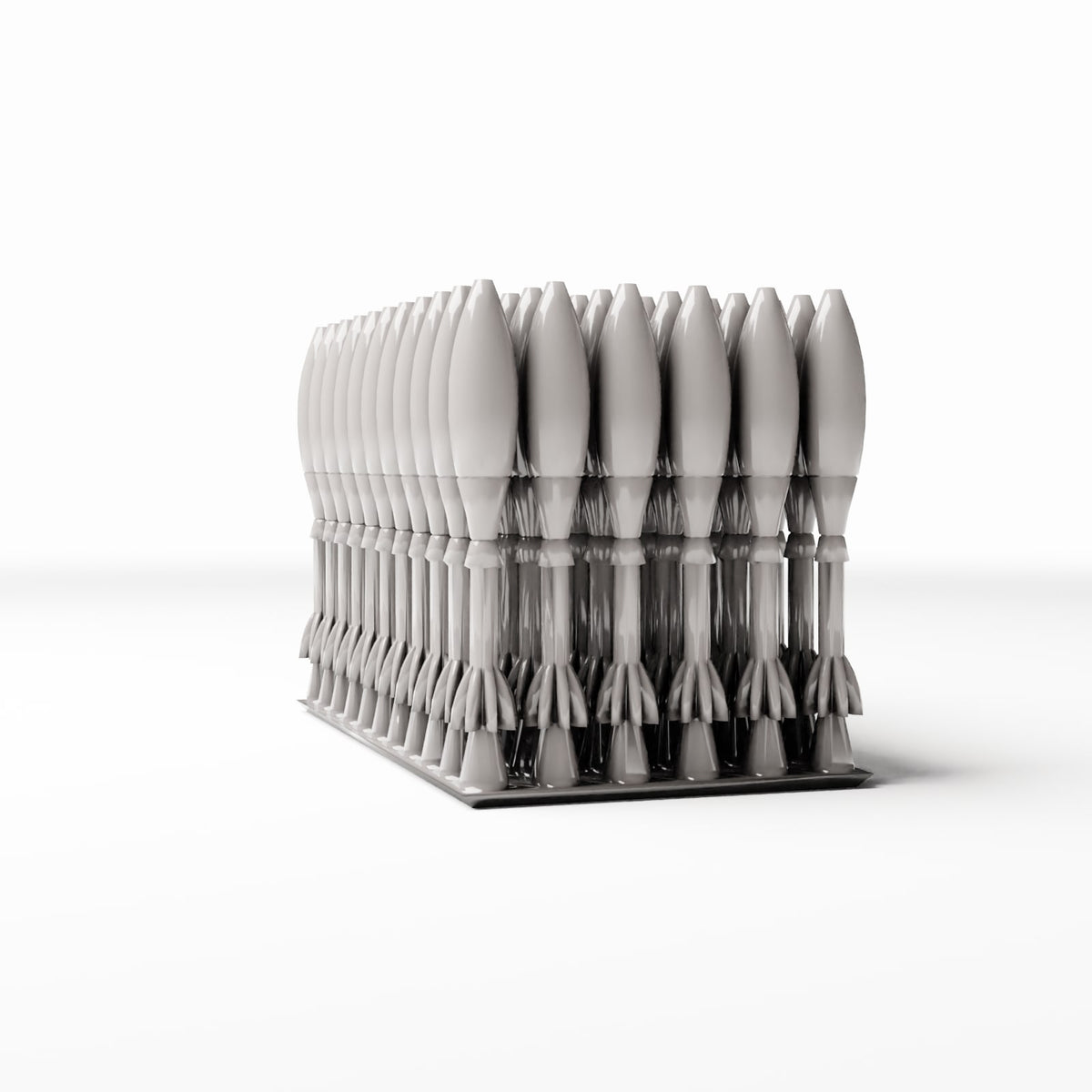 Diorama scale modeling product photo 3: Military diorama: artillery ammunition rack with anti-tank shells (Ref. 242D)