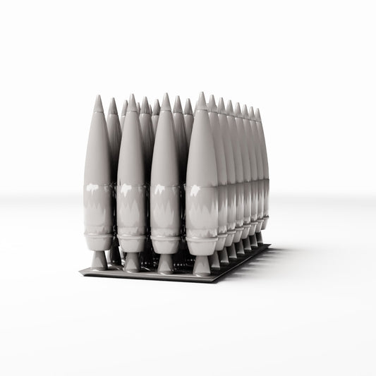 Diorama model-building product photo 0: Military diorama: anti-tank ammunition in storage rack (Ref. 244D)