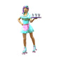 Product photo 0: Waitress on roller skates 2: Server with tablet brings drinks