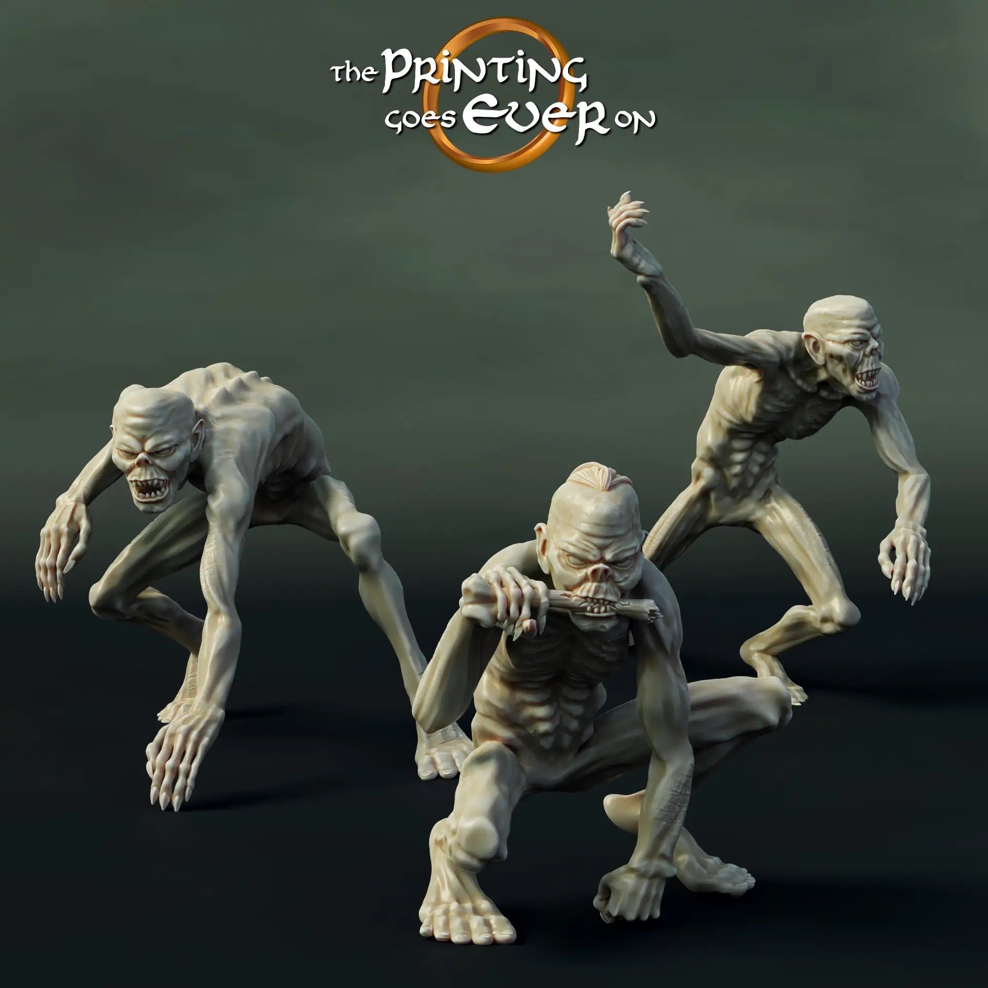 Product photo Tabletop 28mm The Printing Goes Ever On (TPGEO) 0: Ghoul: Undead Horde - Evil Creatures/Enemies