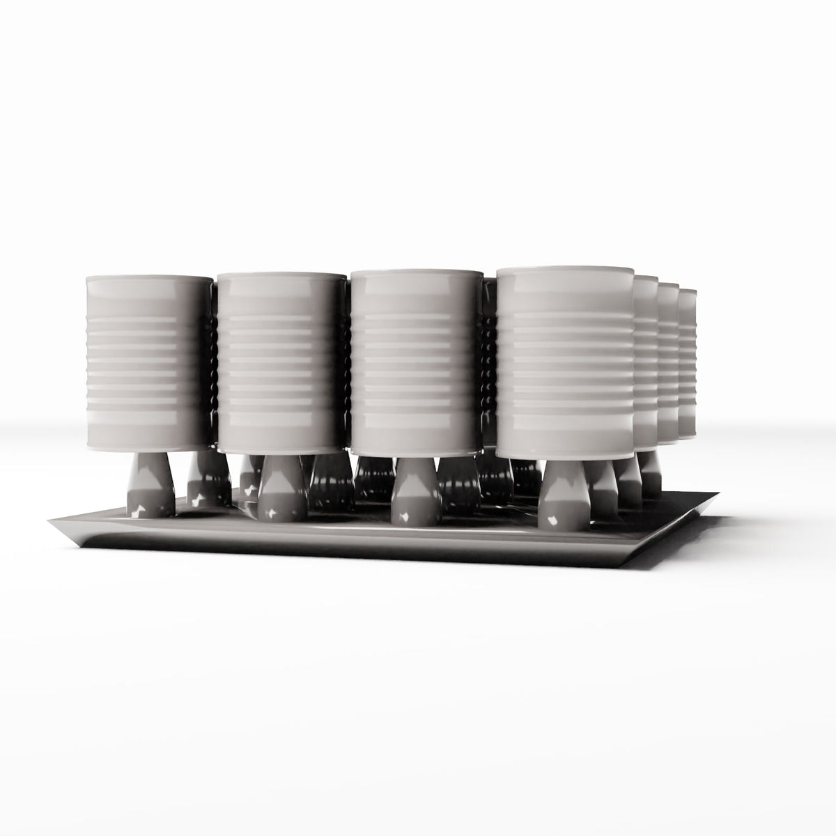 Diorama model-making product photo 0: Diorama warehouse: storage containers on a transport pallet (Ref. 257D)