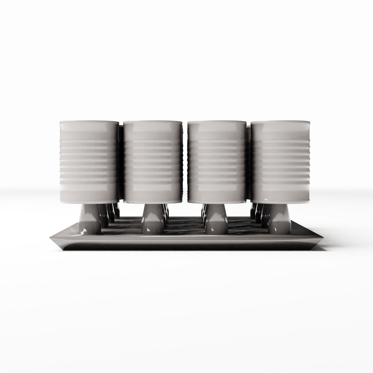 Diorama model-making product photo 2: Diorama warehouse: storage containers on a transport pallet (Ref. 257D)