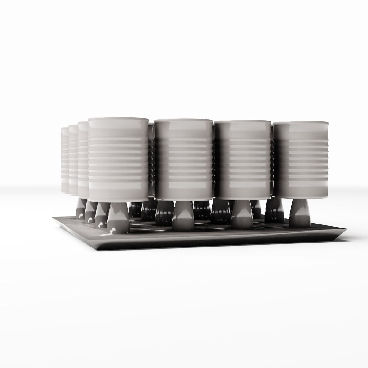 Diorama model-building product photo 3: Diorama warehouse: storage containers on a transport pallet (Ref. 257D)