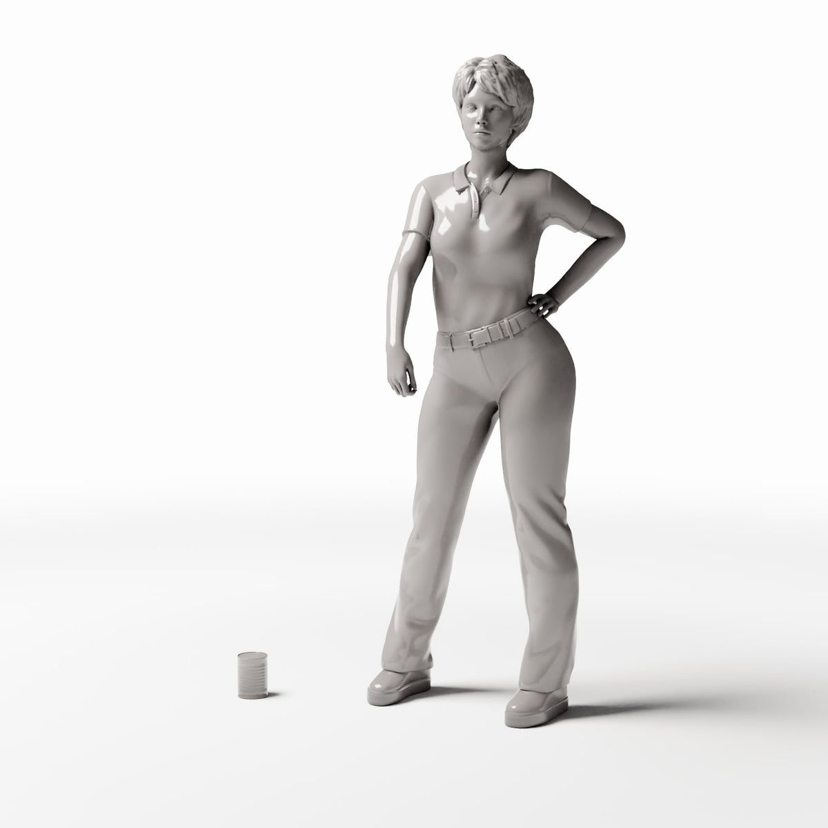 Diorama modelling product photo 1: Diorama supplies: Small ridged tin can (Ref. 258D)
