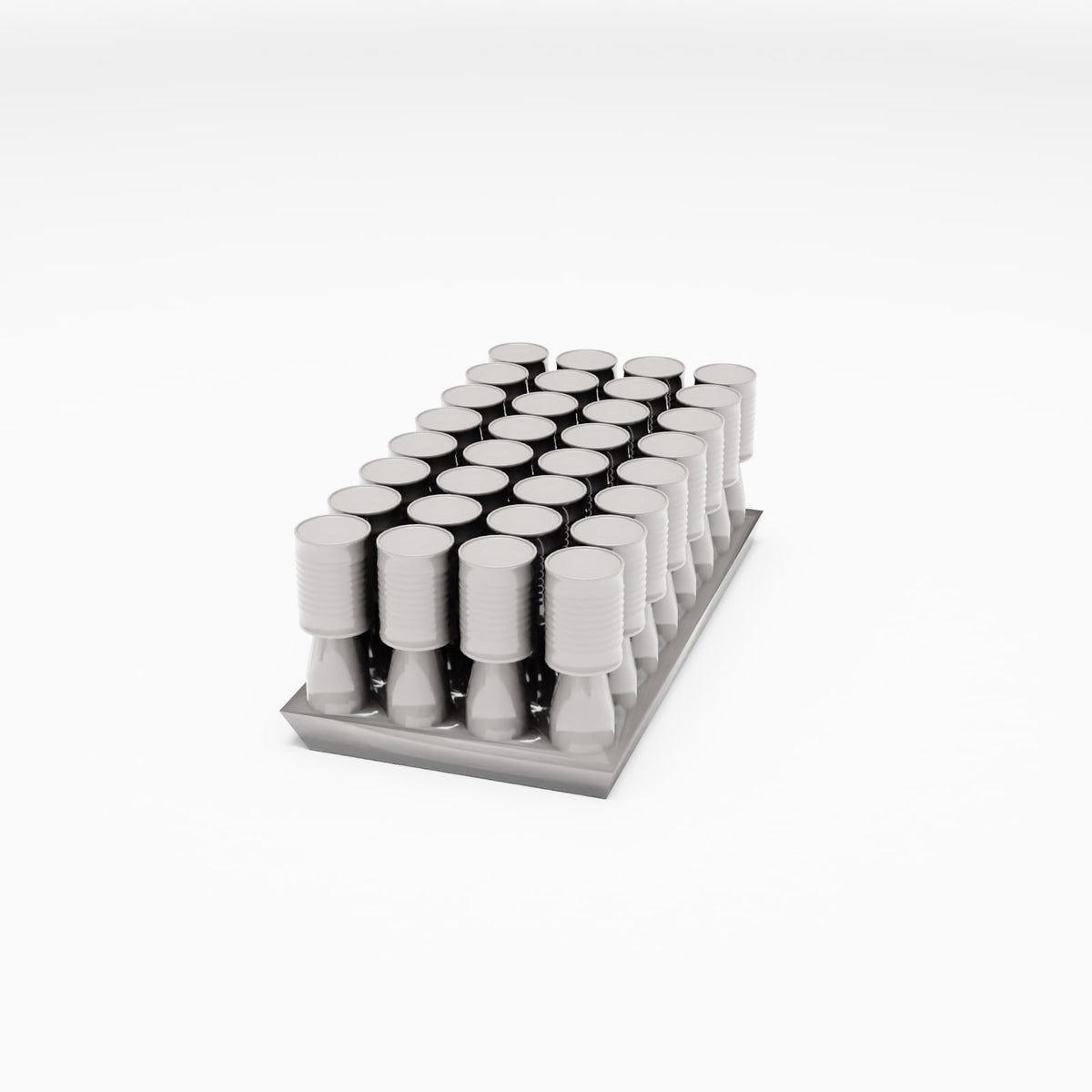 Diorama model-building product photo 0: Diorama storage area: Narrow cans on a transport pallet (Ref. 261D)