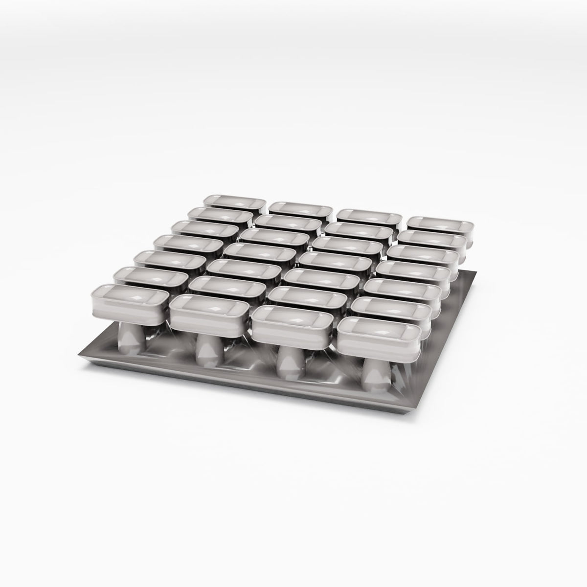 Diorama model-building product photo 0: Diorama storage: Flat storage containers pack (Ref. 271D)