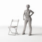 Diorama model-making product photo 1: Diorama furniture: Folding field chair (Ref. 272D)