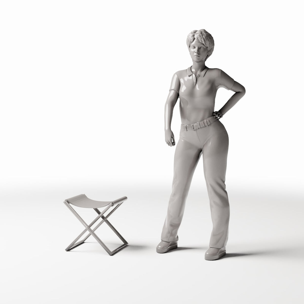 Diorama Model Building Product Photo 1: Diorama Furniture: Folding Field Chair (Ref. 273D)