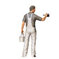 Miniatur Figur: Maler/ Lackiere mit Pinsel und Eimer - Handwerker (Nr. 278)