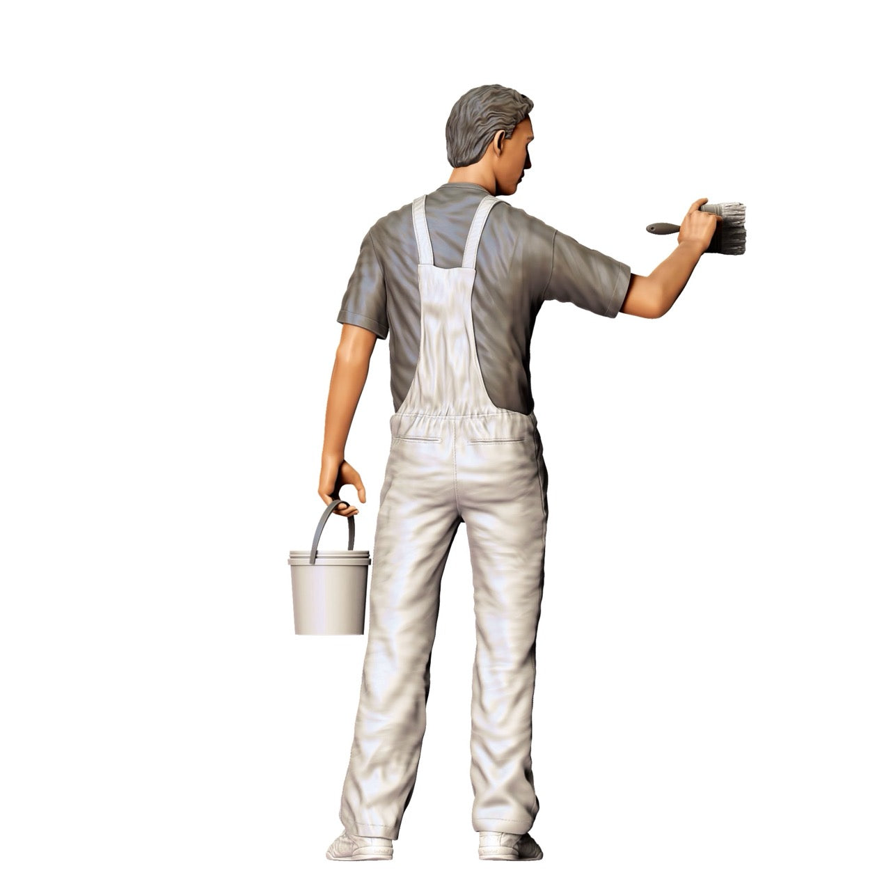 Miniatur Figur: Maler/ Lackiere mit Pinsel und Eimer - Handwerker (Nr. 278)