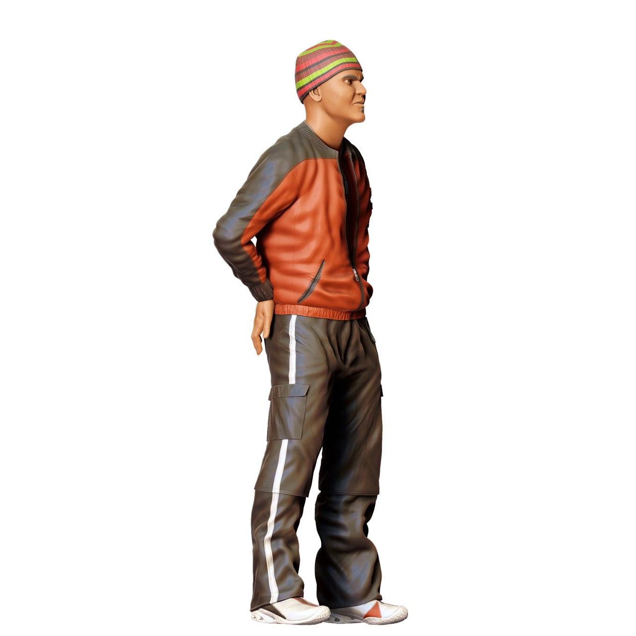 Miniature figure: Man with cap and leather jacket (No. 281)